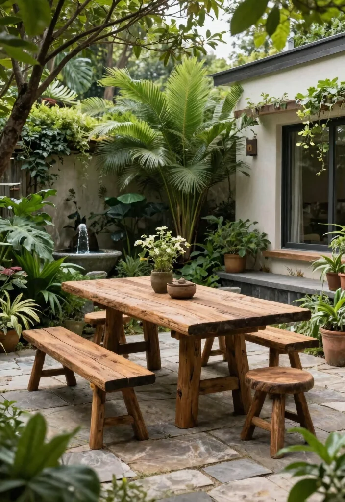 17 Patio Decor Ideas That Create a Cozy Outdoor Space - 8. Biophilic Design Elements 1