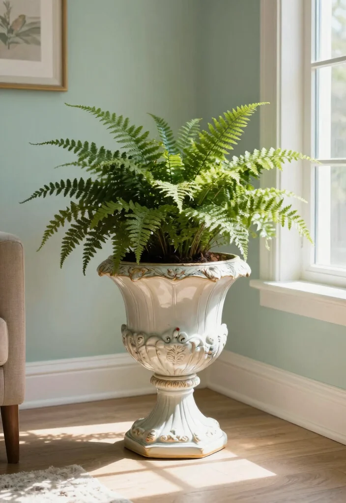 17 Swan Planter Ideas With Whimsical Touch - 4. Vintage Style Swan Planter 1