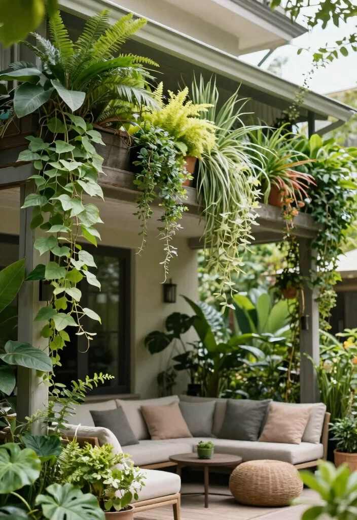 18 Front Porch Awning Ideas That Add Shade & Style - 14. Vertical Garden Awning 1