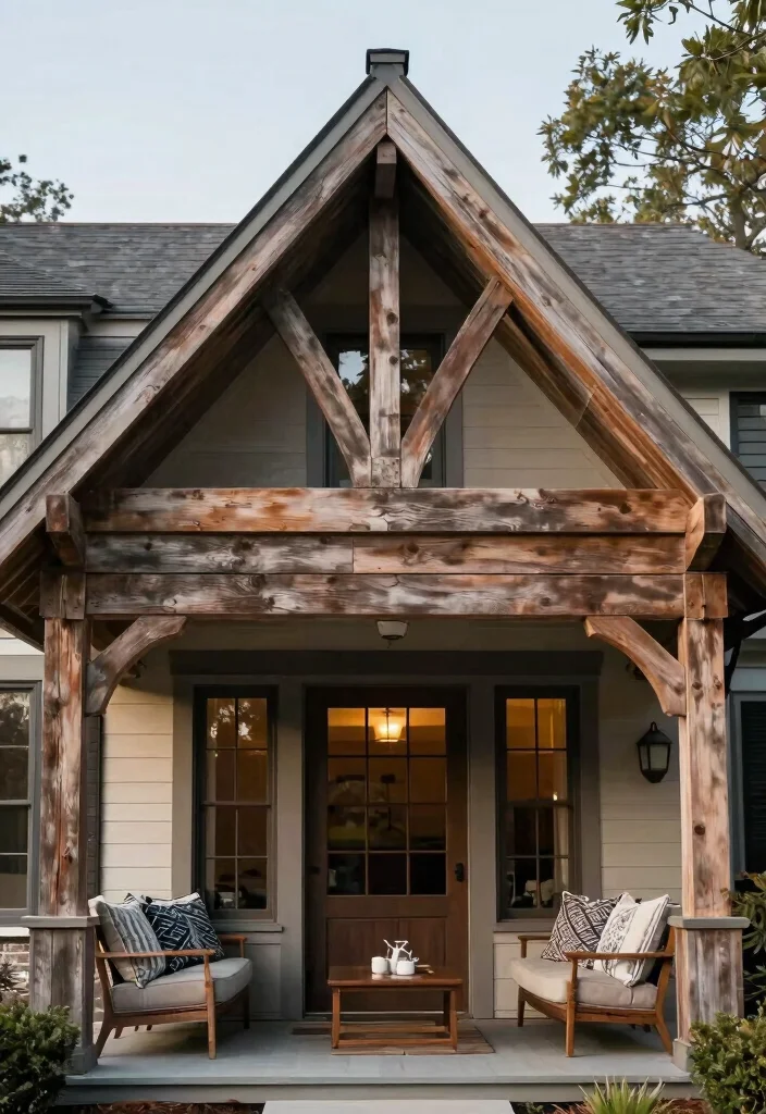 18 Front Porch Awning Ideas That Add Shade & Style - 17. Gabled Awning 1