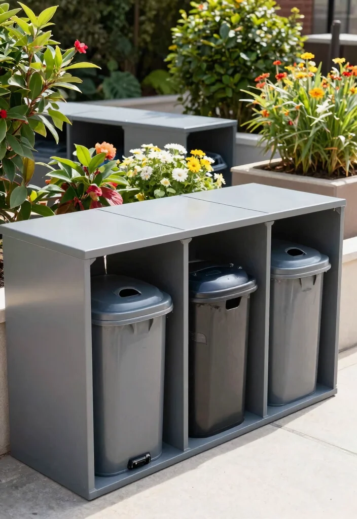 18 Garbage Can Storage Outdoor Ideas That Hide the Mess - 14. Modular Storage Units 1