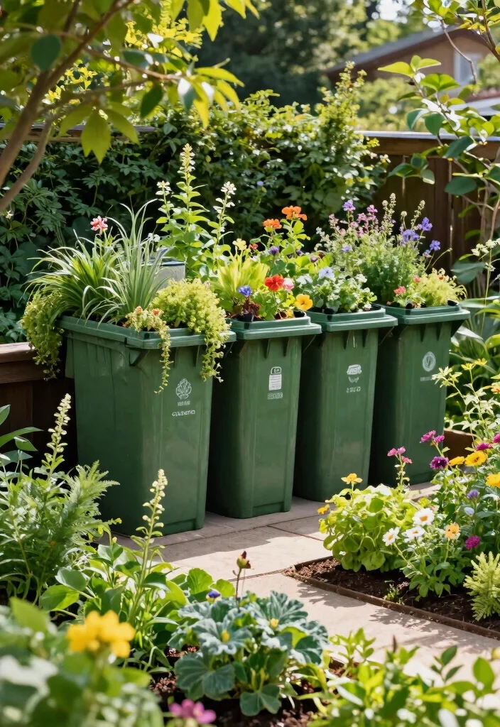 18 Garbage Can Storage Outdoor Ideas That Hide the Mess - 18. Eco-Friendly Green Roof Storage 1