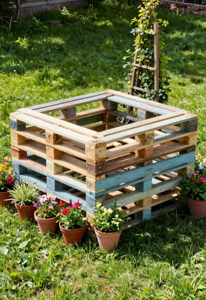 18 Garbage Can Storage Outdoor Ideas That Hide the Mess - 3. Recycled Pallet Solutions 1