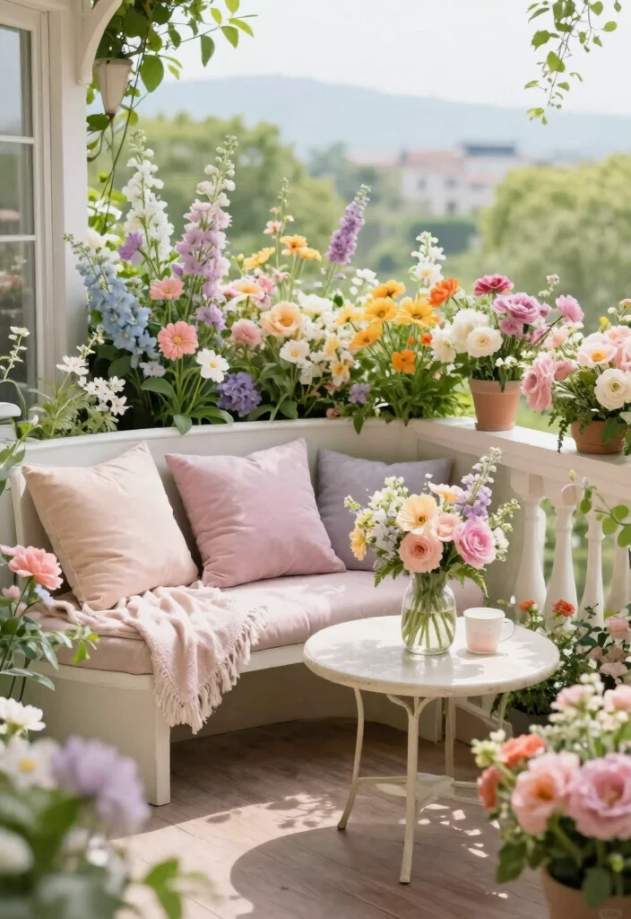 18 Large Balcony Decor Ideas That Transform Your Space - 16. Seasonal Decor Changes 1