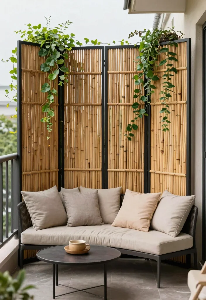 18 Large Balcony Decor Ideas That Transform Your Space - 4. Stylish Privacy Screens 1