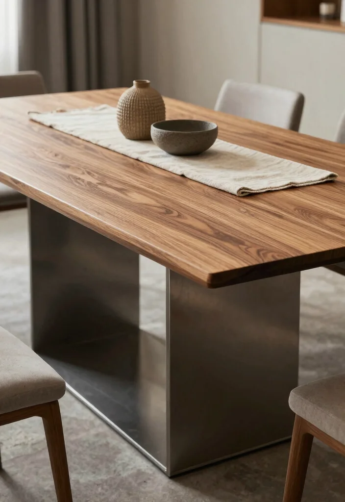 18 Modern Farmhouse Dining Table Ideas With Timeless Style - 12. Textured Table Designs 1