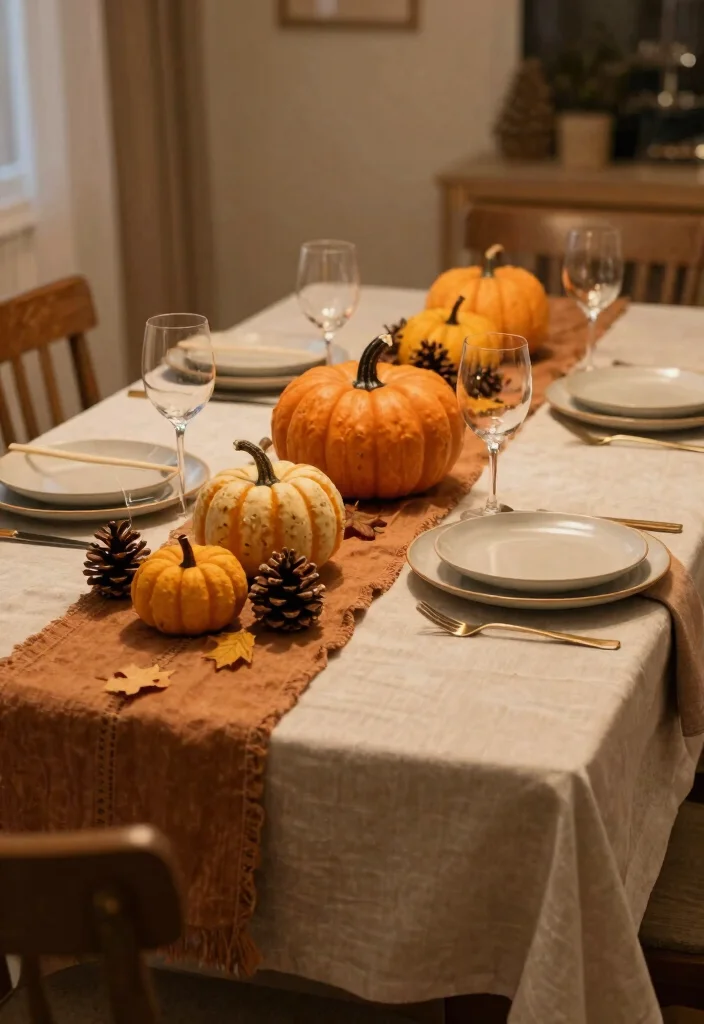 18 Modern Farmhouse Dining Table Ideas With Timeless Style - 15. Seasonal Decor Touches 1