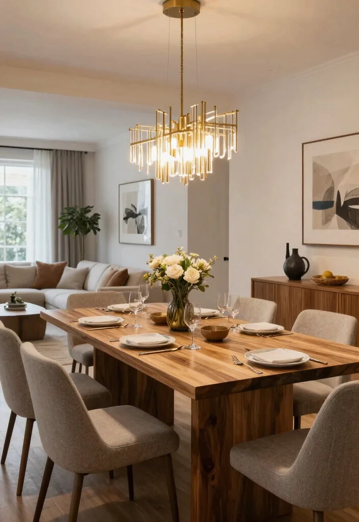 18 Modern Farmhouse Dining Table Ideas With Timeless Style - 17. Open Concept Dining Spaces 1