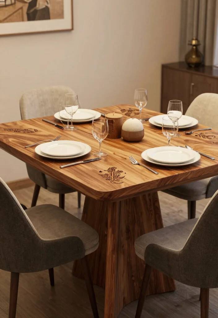 18 Modern Farmhouse Dining Table Ideas With Timeless Style - 18. Personal Touch with Customization 1
