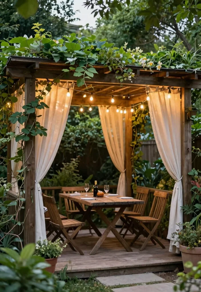 18 Patio BBQ Area Ideas That Are Perfect for Entertaining - 11. Pergolas for Shade and Structure 1