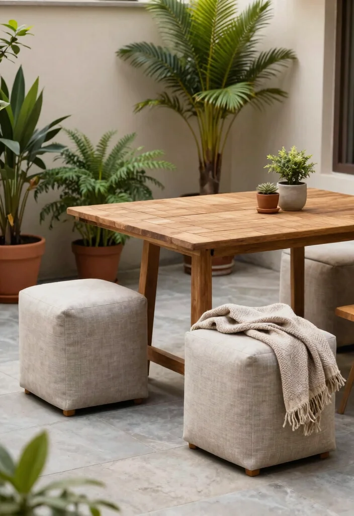 18 Patio BBQ Area Ideas That Are Perfect for Entertaining - 2. Multi-Functional Furniture 1