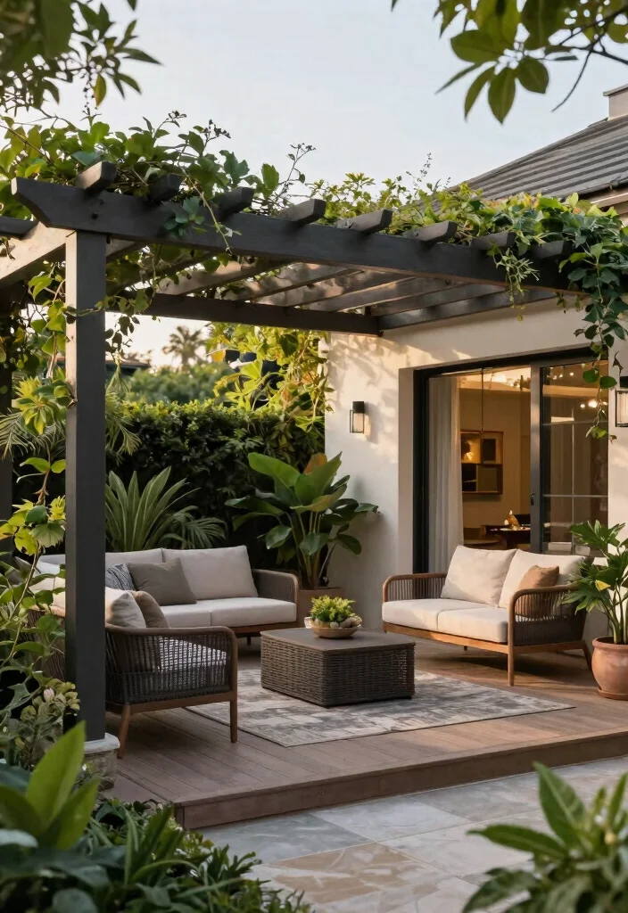 18 Pergola on Deck Ideas That Upgrade Your Space - 16. Pergola as an Extension of Your Interior 1