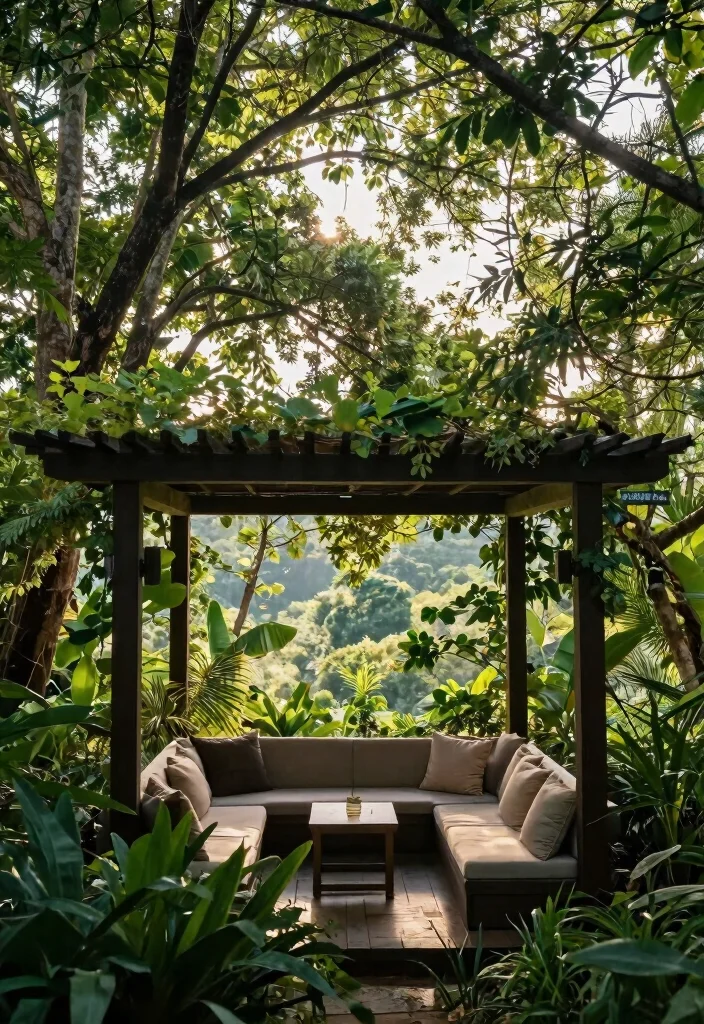 18 Pergola on Deck Ideas That Upgrade Your Space - 17. Pergola with a Treetop View 1