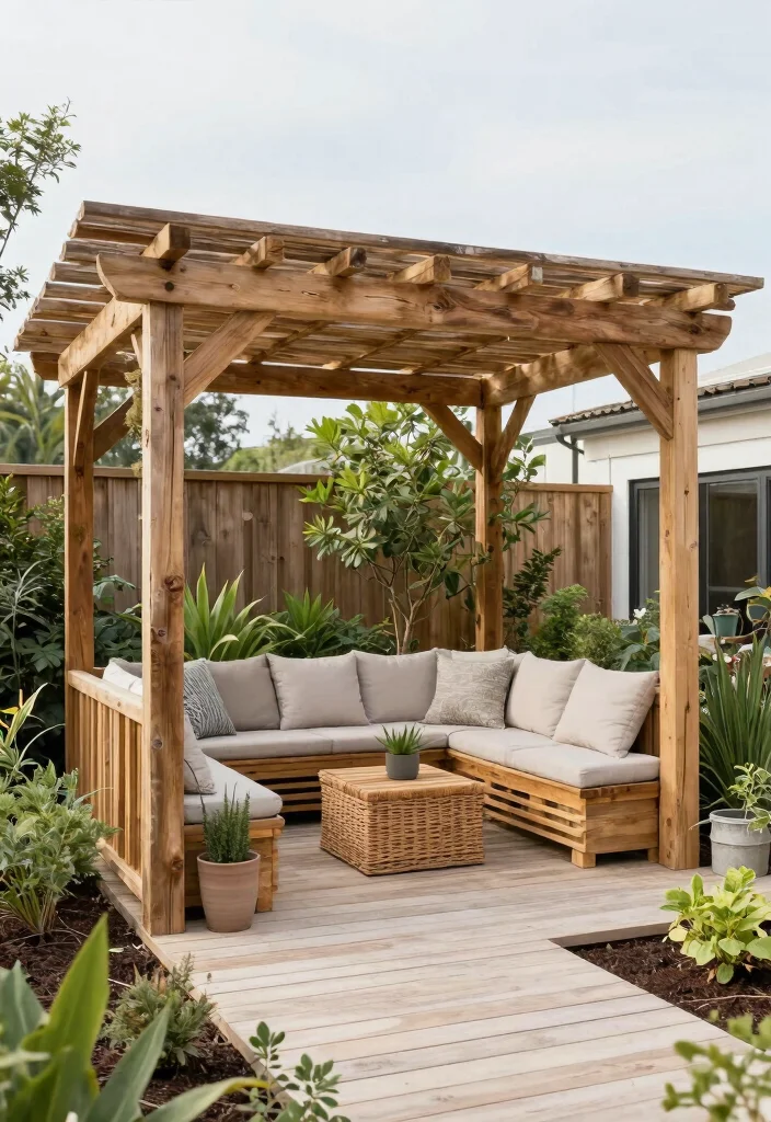 18 Pergola on Deck Ideas That Upgrade Your Space - 18. Eco-Friendly Pergola 1