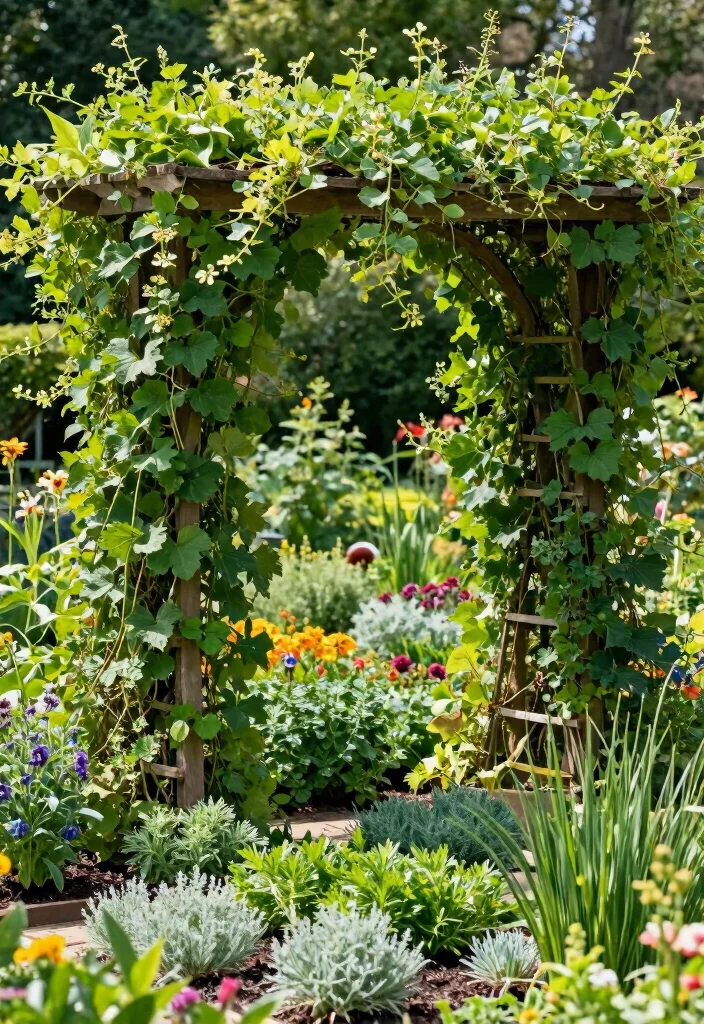 18 Trellis on Fence Ideas With Climbing Beauty - 15. Trellis with a Green Roof 1