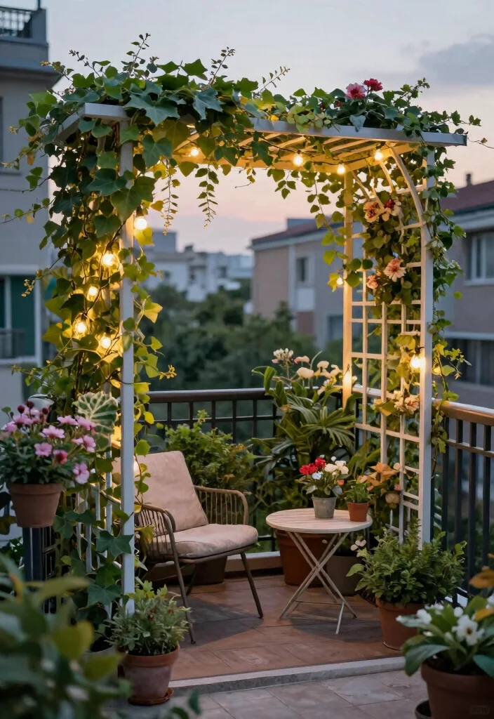 18 Trellis on Fence Ideas With Climbing Beauty - 18. Trellis on Balcony 1