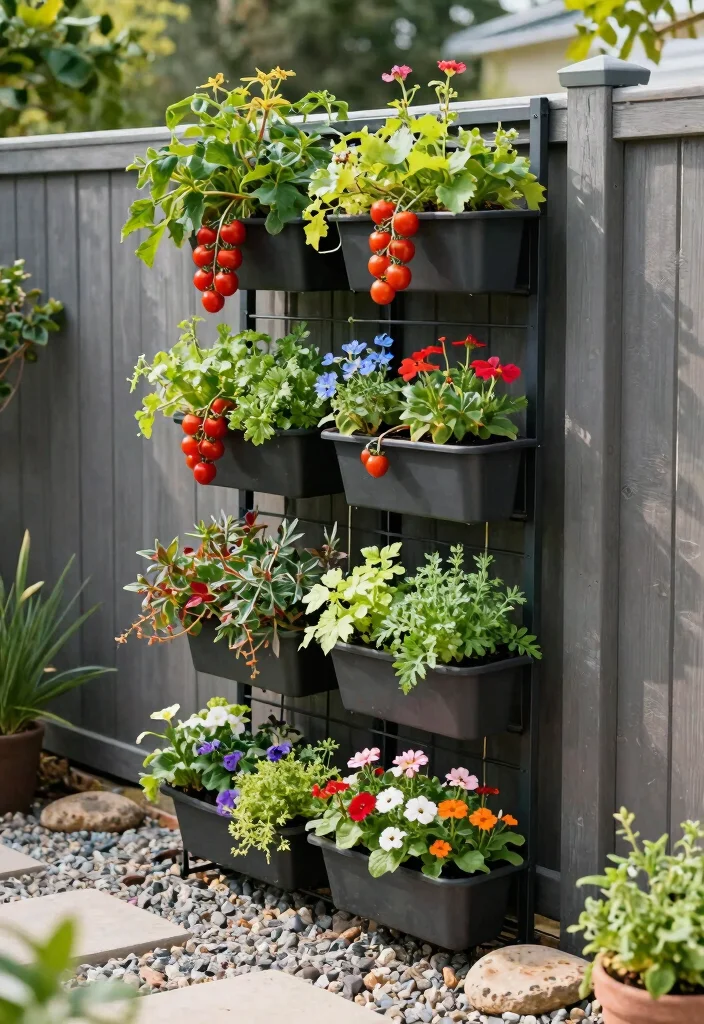 18 Trellis on Fence Ideas With Climbing Beauty - 4. Vertical Garden Trellis 1